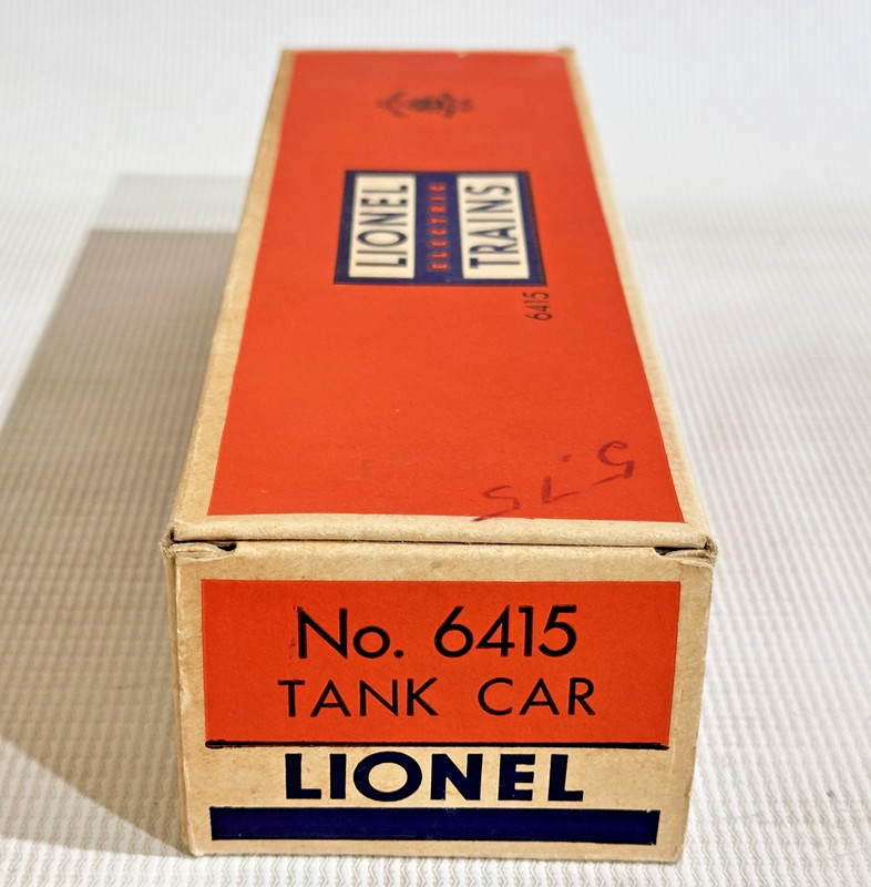 LIONEL POSTWAR NICE 6415 THREE DOME TANK CAR ORIGINAL BOX ONLY LF
