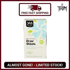 Biodegradable 80 Count Unscented Dryer Sheets - Softening  Static Reduction