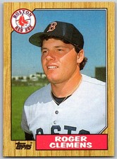 ⚾ 1987 Topps #340 Roger Clemens Boston Red Sox