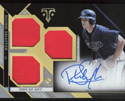 2016 Topps Triple Threads Rookies and Future Autographed Relics Richie Shaffer