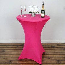 36" Cocktail SPANDEX Stretchable Fitted Table Cover Tablecloths Wedding Party