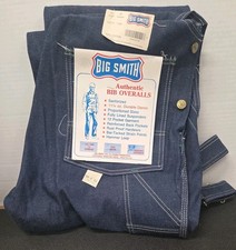 Vintage Big Smith NWT Bib Overalls Mens ---34x32--- Made In USA