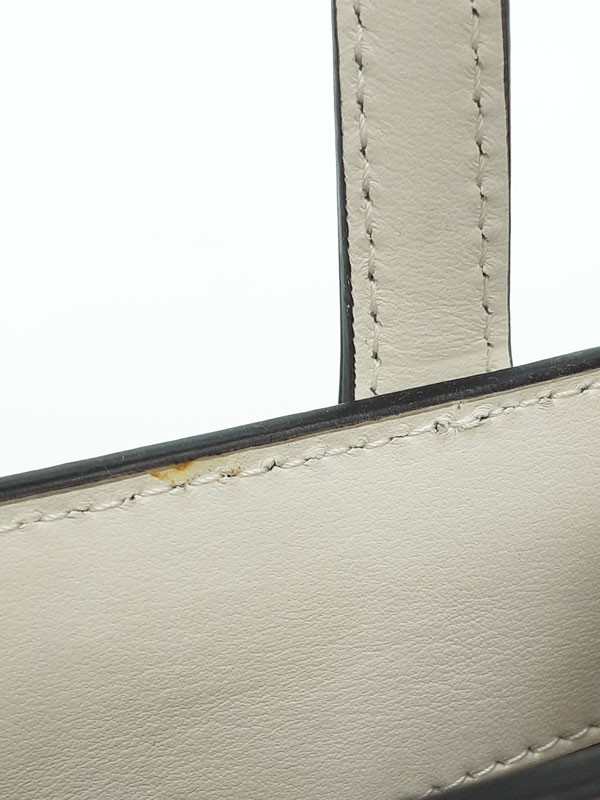 BURBERRY Small Banner Leather White Satchel/Top Handle Bag image 5