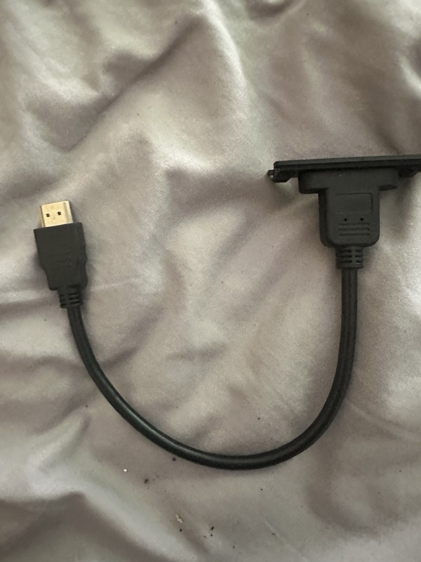 Black HDMI Back plate rear trapdoor for Commodore Amiga 1200 New Unused As Seen