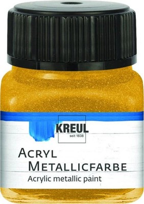 Kreul Acryl Metallicfarbe gold 20 ml  Verzierfarbe