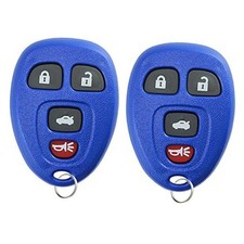 Keyless Entry Remote Control Car Key Fob Replacement for 15252034 2-Pack Blue