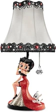 Bradford Exchange Betty Boop De-Light-Fully Dolled Up Accent Lamp - 17"