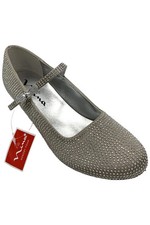 Nina Kid's Girl Zelia Flats Silver Satin