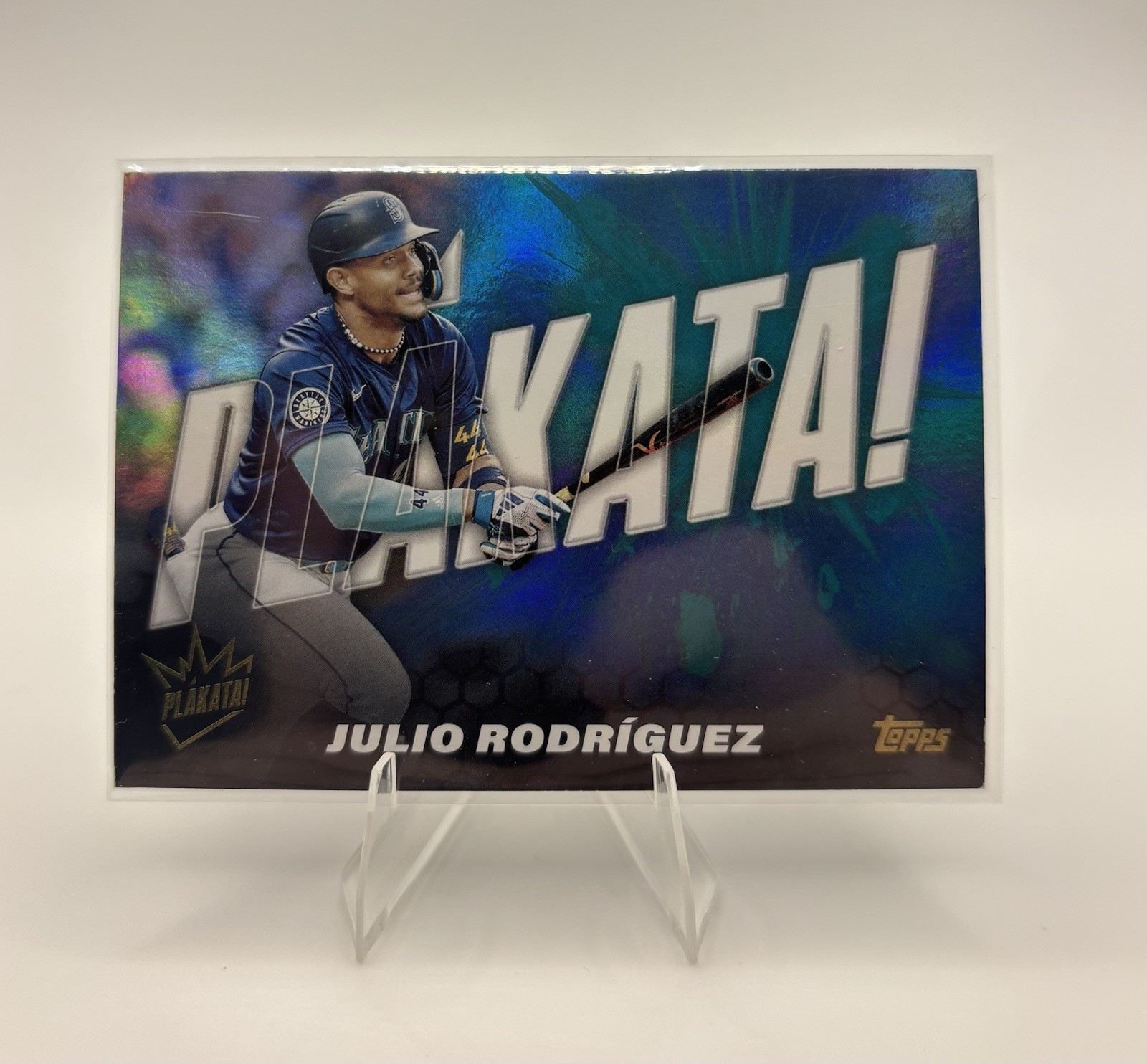 JULIO RODRIGUEZ 2025 Topps Series 1 Plakata PLAK-9 SSP MARINERS