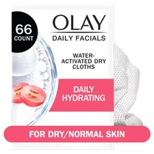 Olay Daily Facials Hydrating Cleansing Cloths - Scented - 66ct Fresh Sealed NEW