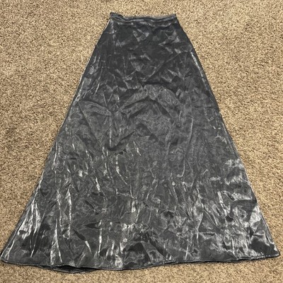 Simco Formalwear Women s Size 0 Silver Long Skirt Polyester B2