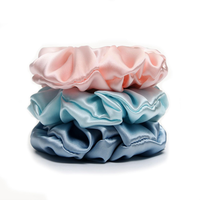 100% Silk Scrunchies, Haargummis Starker Halt FüR MäDchen & Damen, Haargummis Sc
