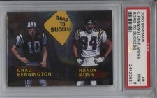 2000 Bowman #R1 Randy Moss Chad Pennington PSA 9 Mint Road To Success 