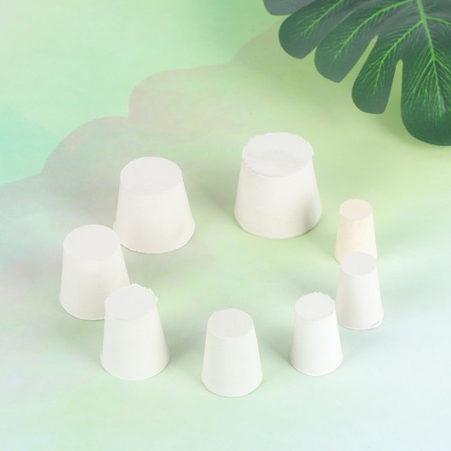 Lot Bouchons Coniques Silicone Uxcell - 53 à 65 Mm, Solides, Blancs, Pour étanchéité, Neufs