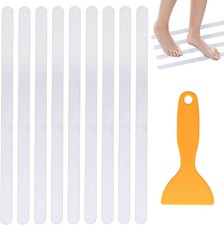 24Pcs Bath Tub Shower Stickers Anti Slip Grip Strips, Silicone Non-Slip for