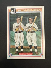 The Waner Brothers 1983 Donruss Hall of Fame Heroes #22 Pittsburgh Pirates