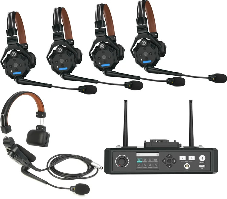 Hollyland Solidcom C1 Pro Wireless Intercom System - 4 Headsets and Hub