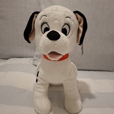 Walt Disney Store 101 Dalmatians Lucky 12 Inch Official Teddy, Tags Attached.