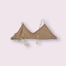 Energetiks Tan Mesh Strappy Ballet Dance Bra Top Women's M