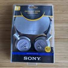 SONY MDR-NC6 NOISE CANCELLING PORTABLE AUDIO HEADPHONES SILVER 2007 NEW SEALED
