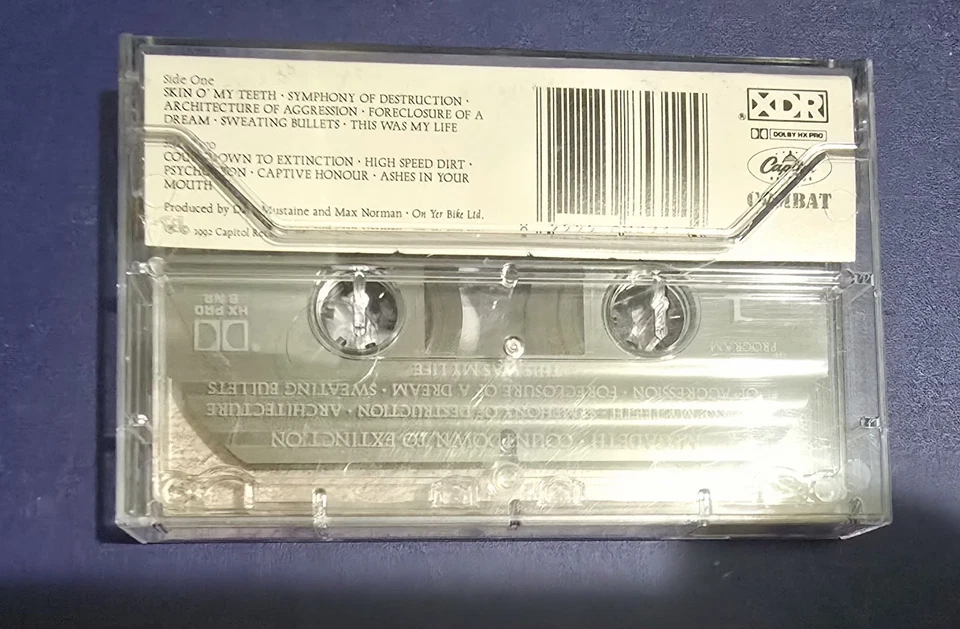 MEGADETH Countdown To Extinction 1992 CASSETTE TAPE Tested - Image 2 of 4