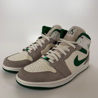 Jordan 1 Mid SE Grey Green White Pine Green DC7294-103 Mens 10.5