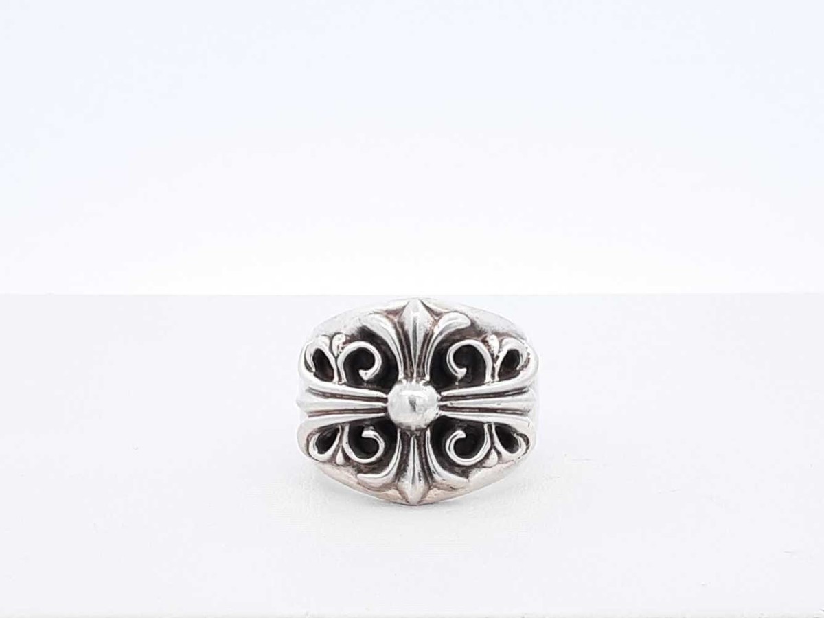Chrome Hearts Keeper Ring In Sterling Silver 20.3 Grams Size 10.5