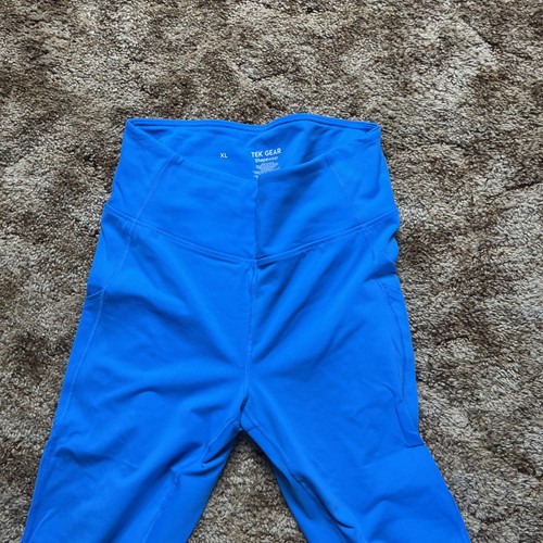 Damen TEK GEAR Ultra Stretch Capri Leggings Blau Größe XL - Bild 2 von 4
