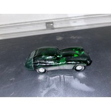 Vintage Hand Blown Green Glass Jaguar Figurine Collectible Art