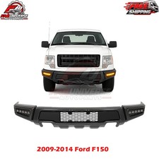 Front Bumper W/LED Fog Lights Assembly Compatible with 2009-2014 F150