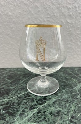 Vintage Napoleon Cognacglas Cognacschwenker Goldrand N Krone Einzelglas Top