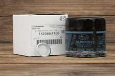 Filtro de aceite negro genuino + lavadora de sumidero apto para Subaru Impreza EJ20 EJ25 WRX 15208AA100