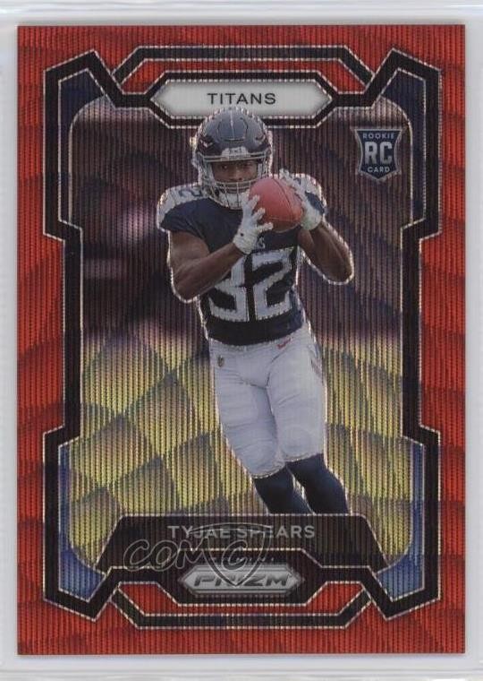 2023 Panini Prizm Rookies Red Wave 134/149 Tyjae Spears #396 Rookie RC 0m89