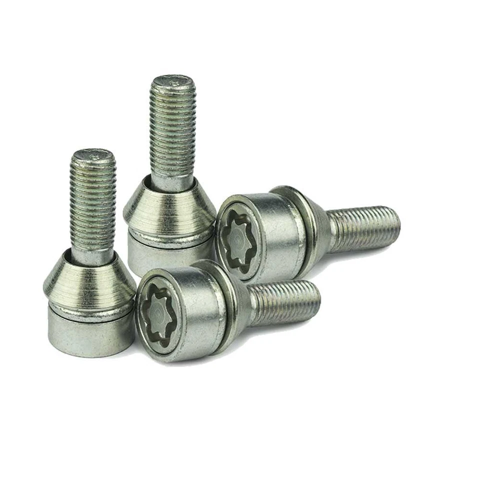 Boulons Antivol Protections conique 60° M12x1,5 40mm pour VW Caddy I Caddy II Ka - Photo 3/4