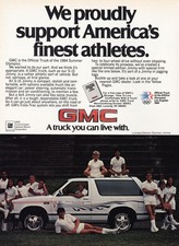 1984 GMC Olympic Jimmy: Americas Finest Athletes Vintage Print Ad