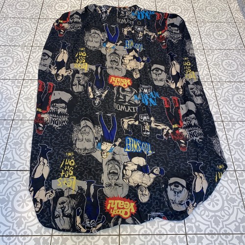 Juego de cama completo edredón, funda de almohada, sábanas vintage raro WCW WWF 1999 - Imagen 8 de 12