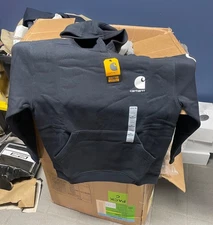 Carhartt Youth Kids LG  14/16 Black Pullover Hoodie Hooded Sweatshirt