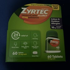 Zyrtec Allergy Relief 10mg Tablets - 60 Count