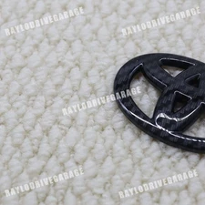 3D Carbon Fiber Style Blackout Steering Wheel Emblem Cover Overlay For 2000-2021