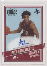 2021-22 Onyx Vintage Auto AJ Lawson #VAAL Auto 0o4t
