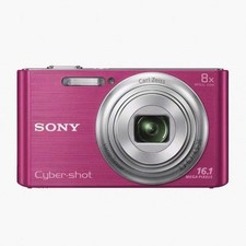 90 New SONY Cyber-shot DSC-W730 16.1 MP Digital Camera Tested W/SD Card Charger