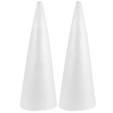 2 PCS 38x13.5cm Foam Cones, Christmas Tree, DIY, Modeling, Craft, Floral