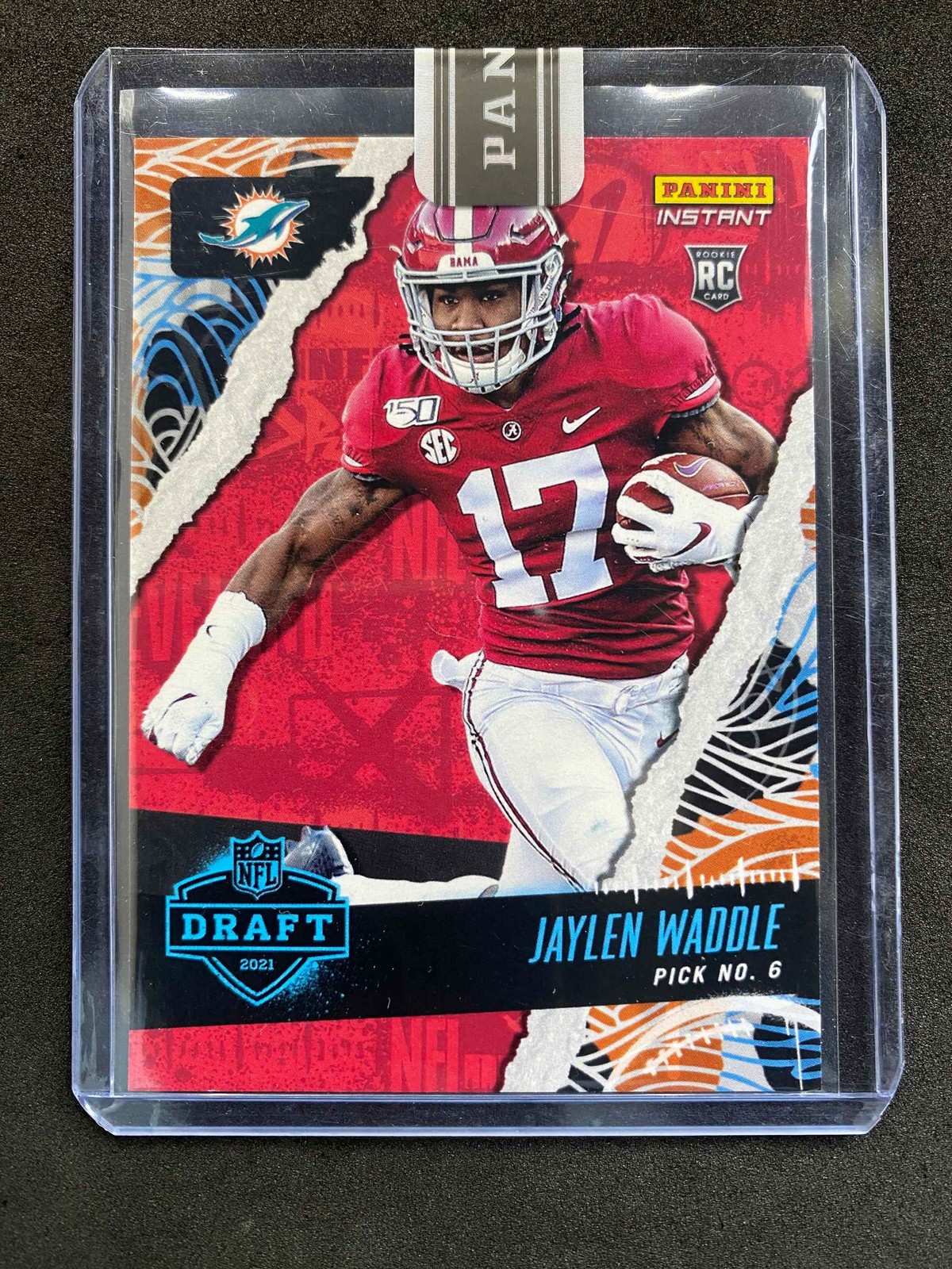 Jaylen Waddle Panini Instant NFL Draft Night #6 Red