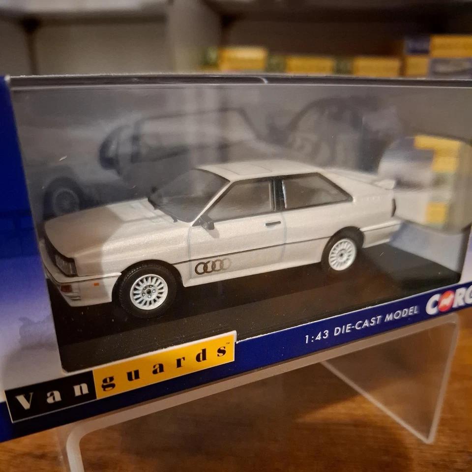 1/43 Boxed Model Corgi Vanguards VA12901B Audi Quattro Perlmittweisse 1987 - Image 3 of 4