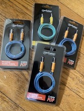 3.5mm Nylon Braided Aux Cable 3FT Male to Male. One Cable New Sealed Package.