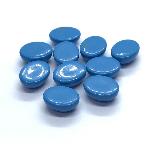 AAA Arizona Turquoise Oval Flat Back Loose Gemstone For Assorted All Jewelry - Picture 17 of 17