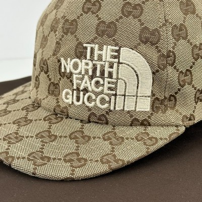 Gucci x The North Face GG Monogram Canvas Baseball Cap Beige Size