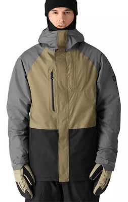 686 Men's Gore-Tex Core Insulated Jacket Rhino Grey Colorblock Small NWT
