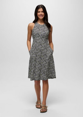 Prana Jewel Lake Dress   Black Blossom, Perfect for Summer Getaways - NEW