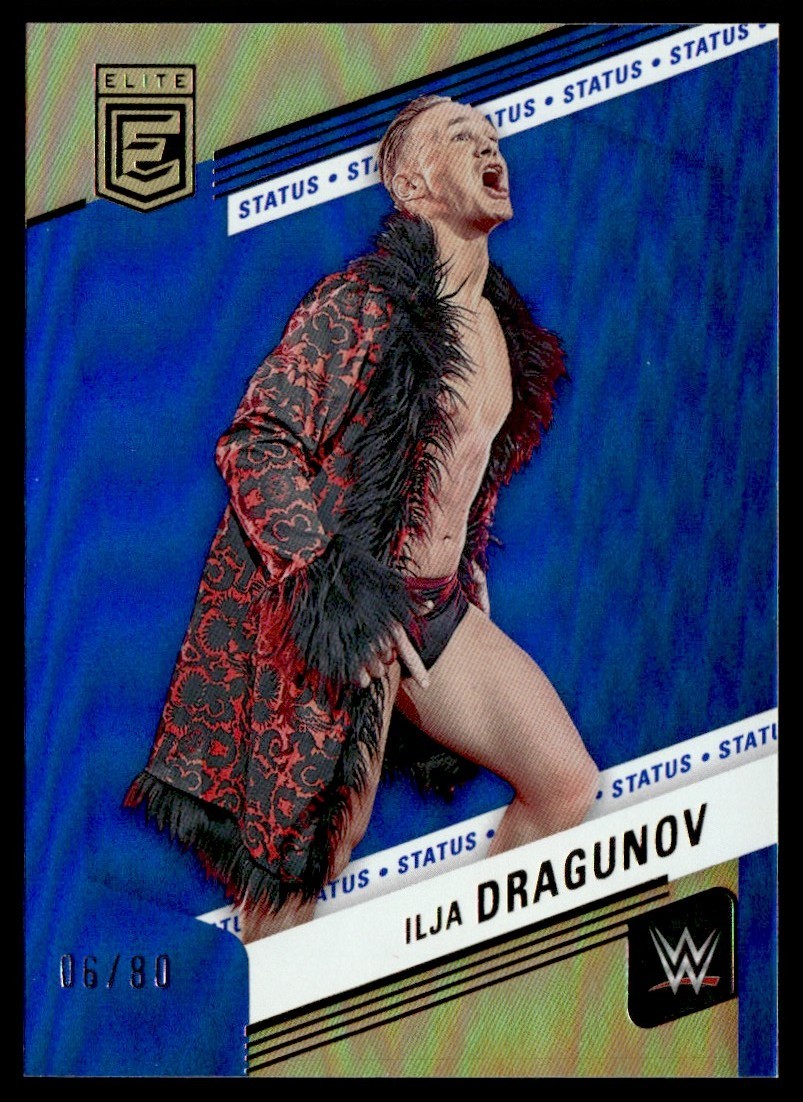 2023 Donruss Elite WWE Blue Status Ilja Dragunov 06/80 #65